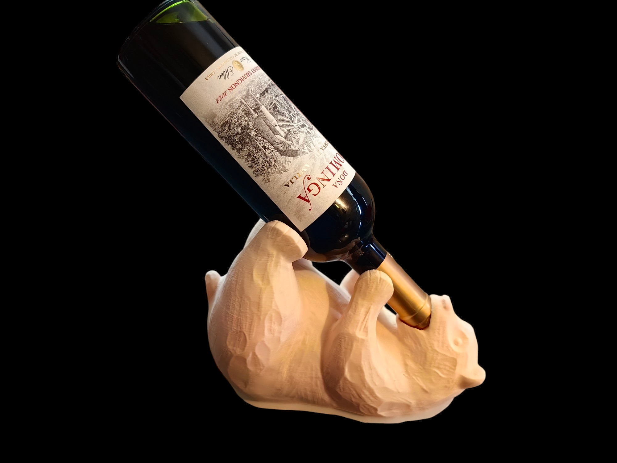 Oso Soporte de Vino en Impresión 3D