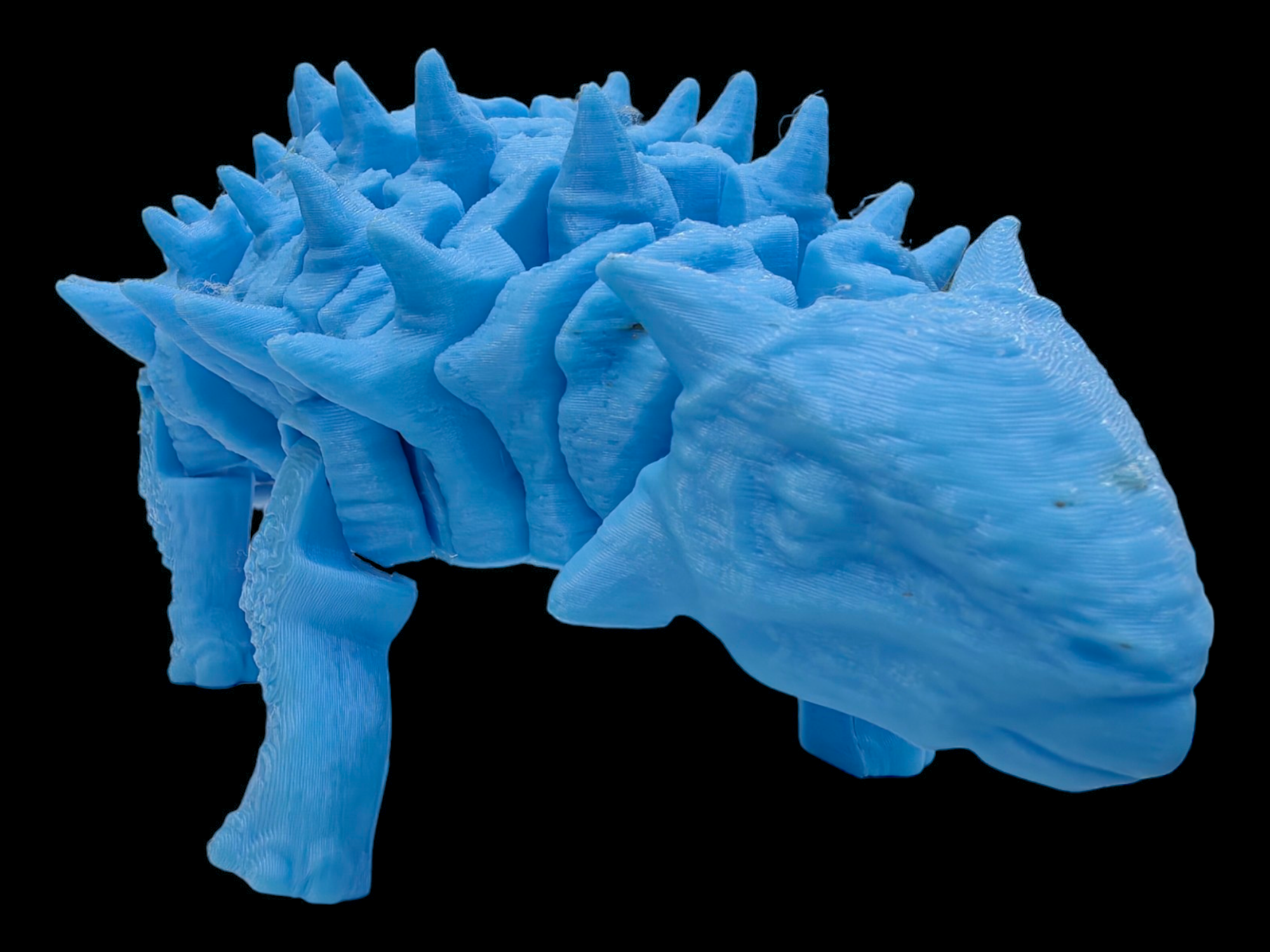 Dinosaurio Ankylosaurus Articulado en Impresión 3D