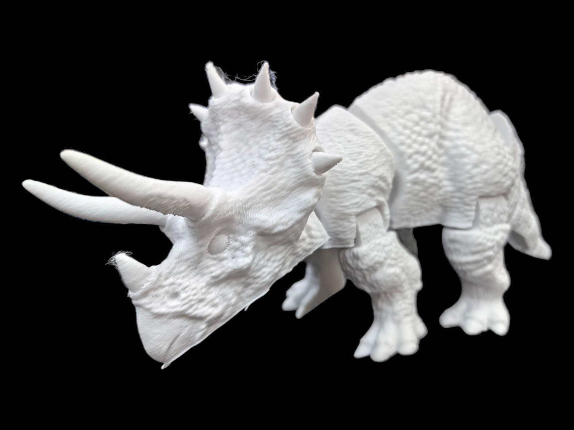 Dinosaurio Triceratops Articulado en Impresión 3D