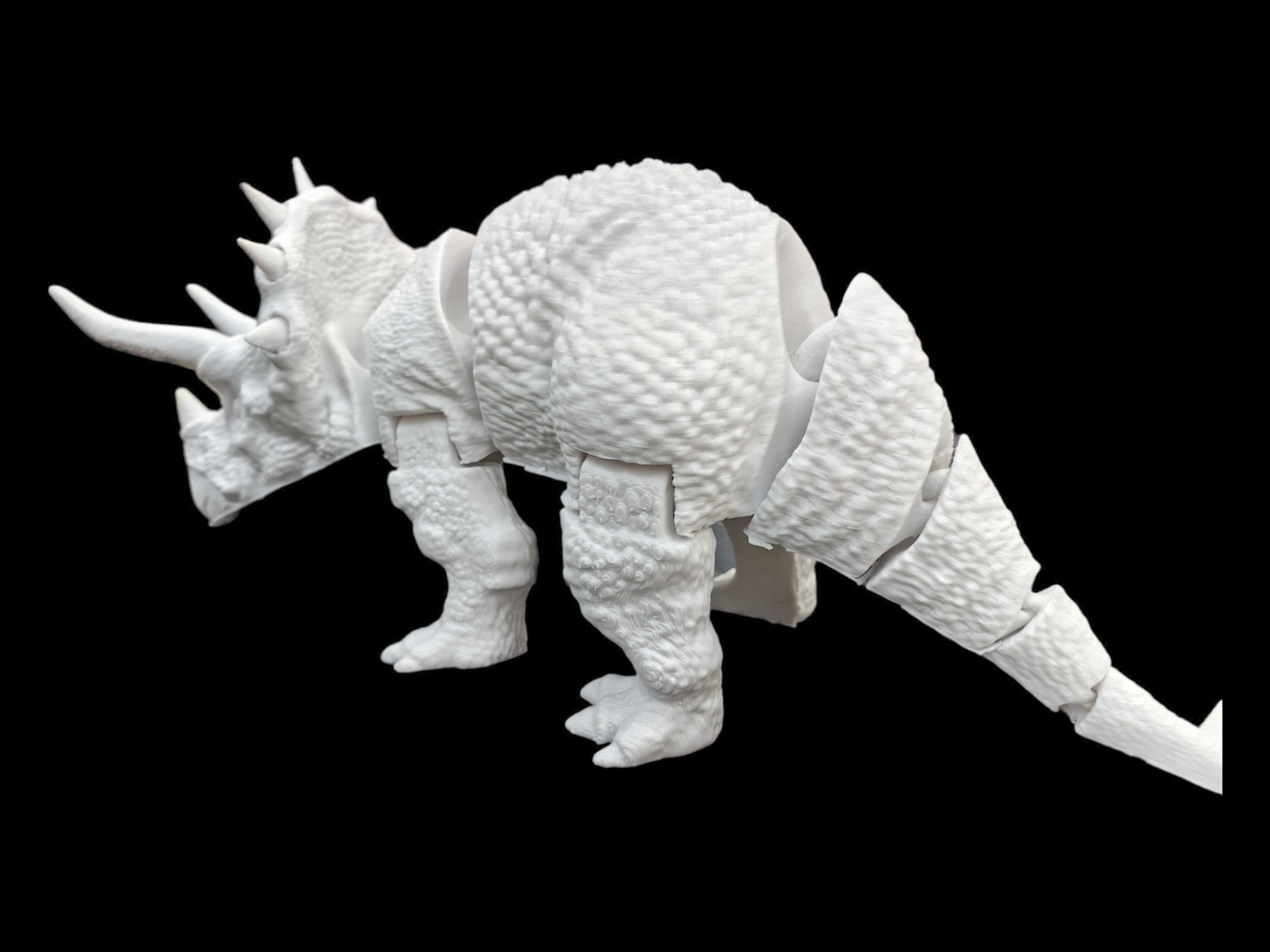 Dinosaurio Triceratops Articulado en Impresión 3D