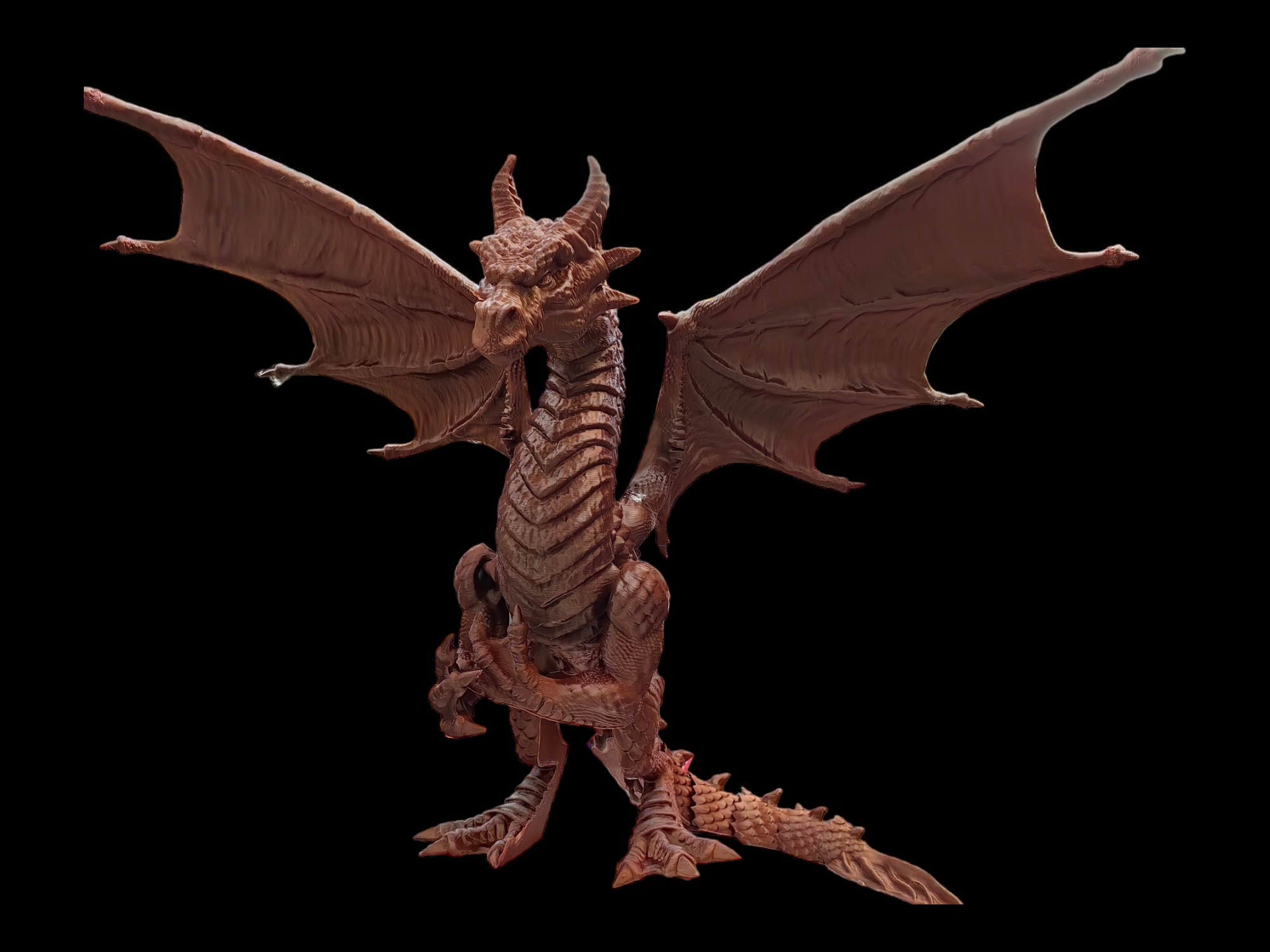 Dragon Articulado Estilo Cobre en Impresión 3D