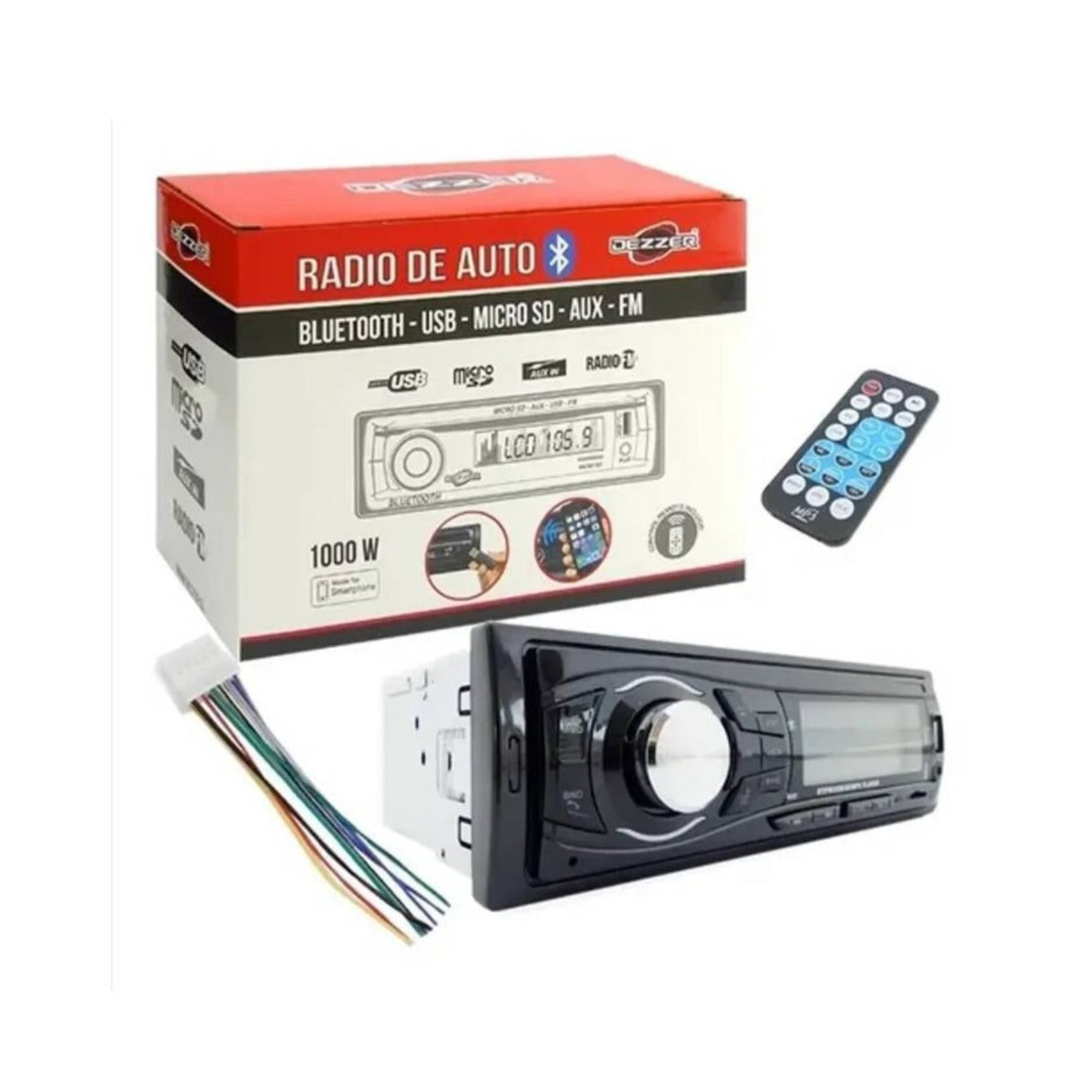 Radio de Auto Dezzer (1 DIN)