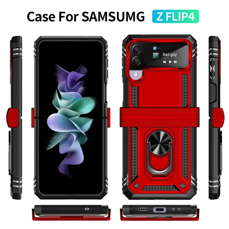 Carcasa Samsung Galaxy Z Flip 3 y 4 Anti golpe