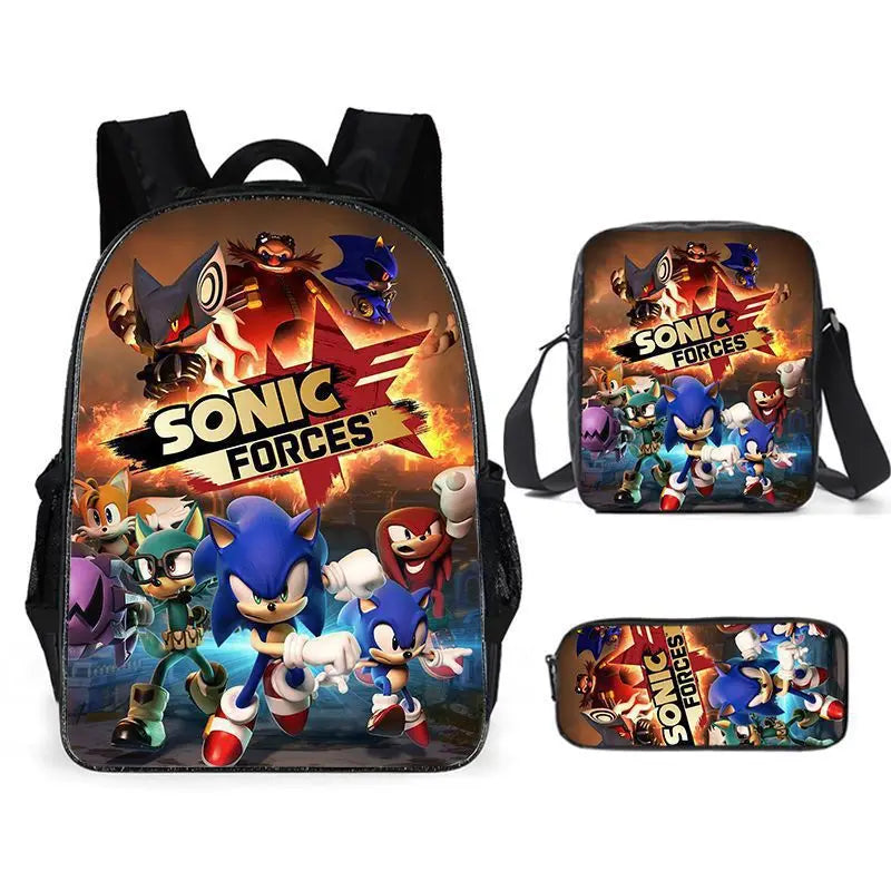 Kit Mochila Sonic 3 en 1