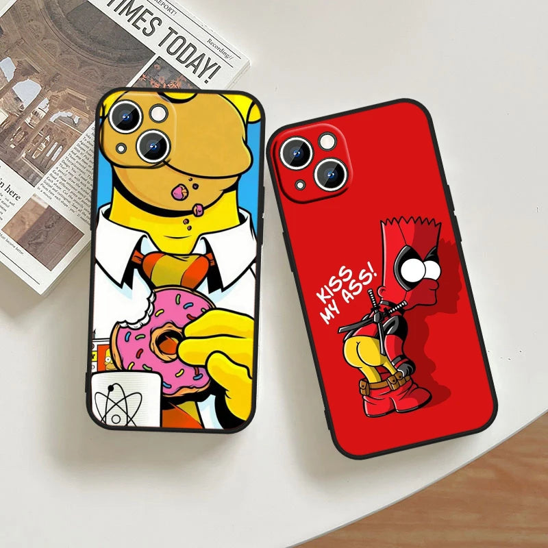 Carcasa iPhone de Los Simpson