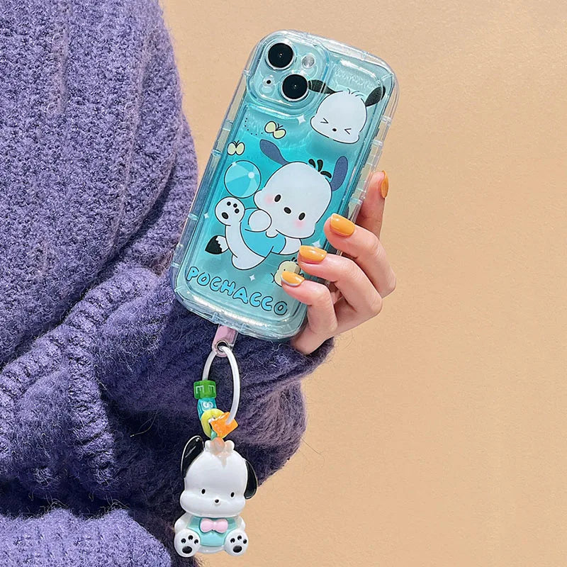 Carcasa iPhone Kuromi Sanrio y kitty 1