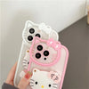 Carcasa iPhone de Kuromi Sanrio y Hello Kitty