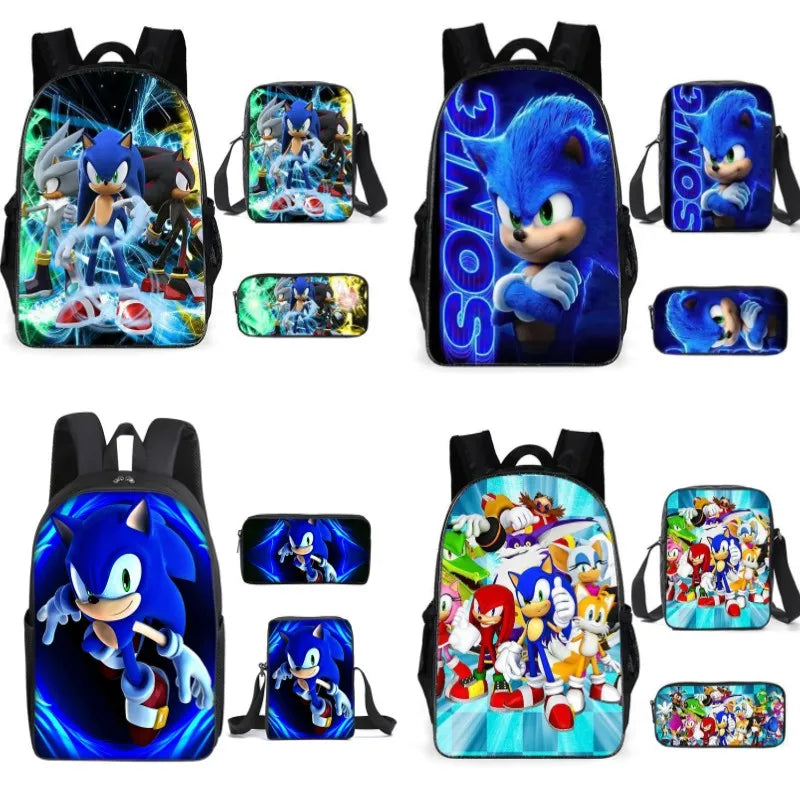 Kit Mochila Sonic 3 en 1