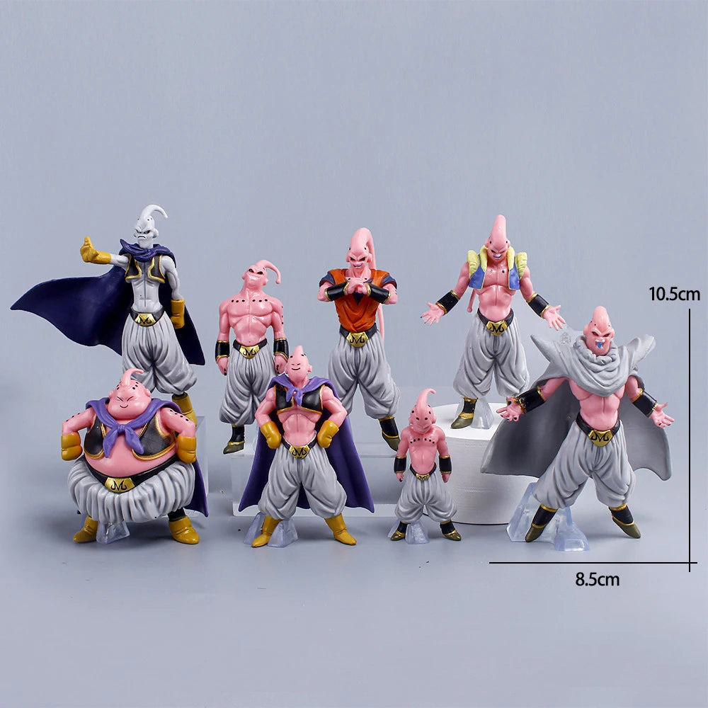 Figuras Majin Buu  8 piezas Dragon Ball