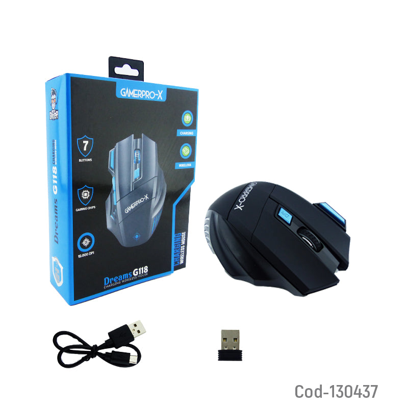 Mouse Gamer Pro (Recargable Inalambrico)