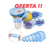 Tapas de Silicona Ajustable (Pack 6 Unidades)