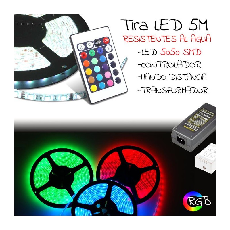 Tira Led 5 metros (3 colores)