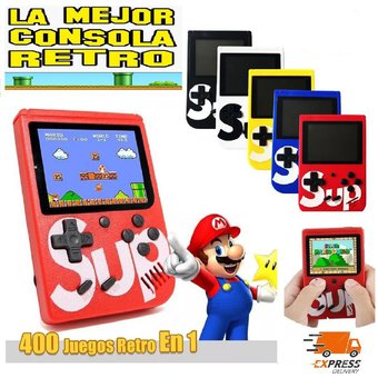 Consola de Videojuego Portátil Recargable (Juegos Clásicos)