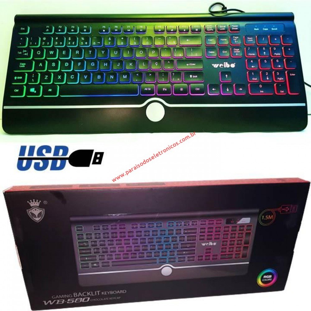 Teclado Gamer WB-580 (Con Cable)