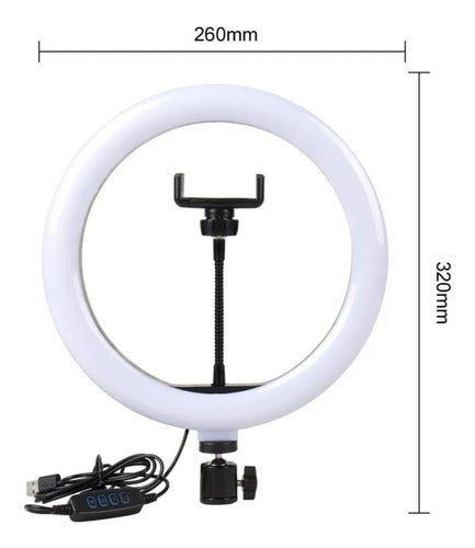 Aros de Luz 26cm (Mini Tripode)