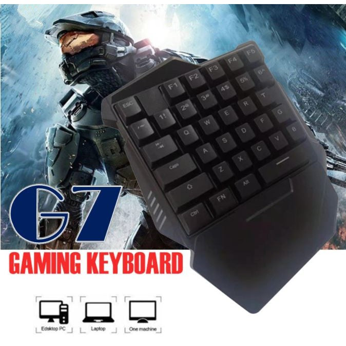 Teclado Gamer (Una Mano) con Cable